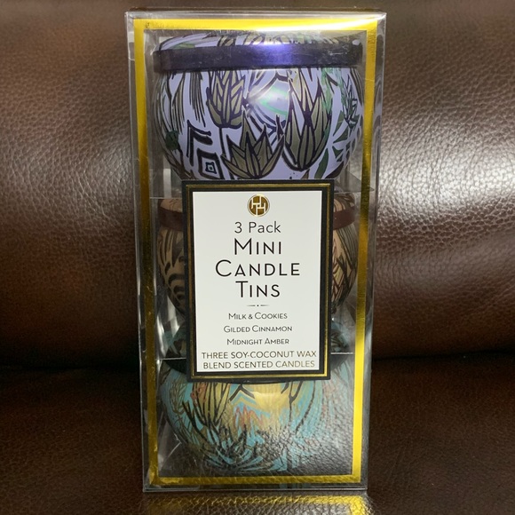 NEW Limited Edition 3 Pack Mini Candles Tins - Picture 9 of 10